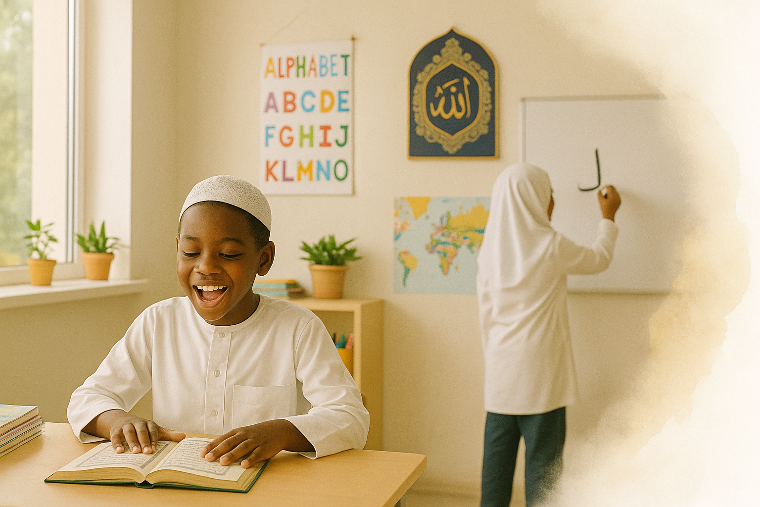 Happy group of students